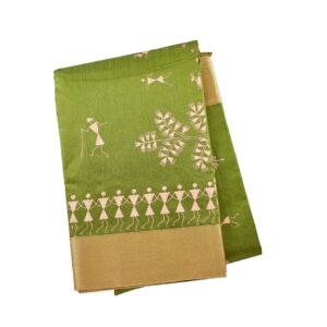 Warli Painting Sadi Kerala Cotton